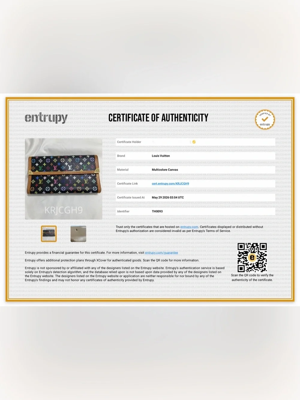 🌈Louis Vuitton x Takashi Murakami Porte Trésor International Wallet Full Set!🌈 - Picture 16 of 16